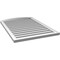 Ekena Millwork Arch Top Surface Mount PVC Gable Vent: Non-Functional, w/2"W x 1-1/2"P Brickmould Frame, 28"W x 38"H GVPAR28X3802SN - alternate 5